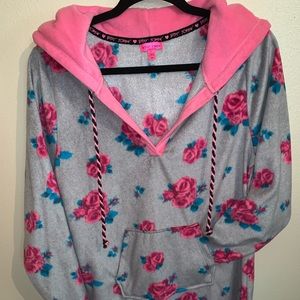 BETSEY JOHNSON fleece hoodie